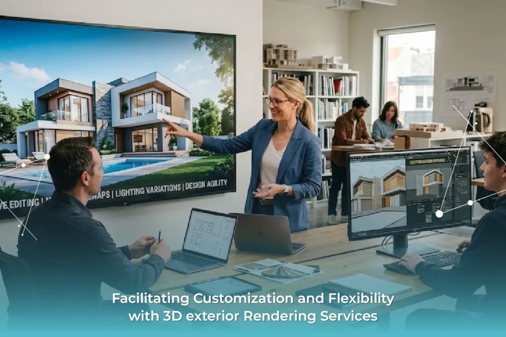Facilitating Customization and Flexibility with 3D exterior Rendering Services By Techversol