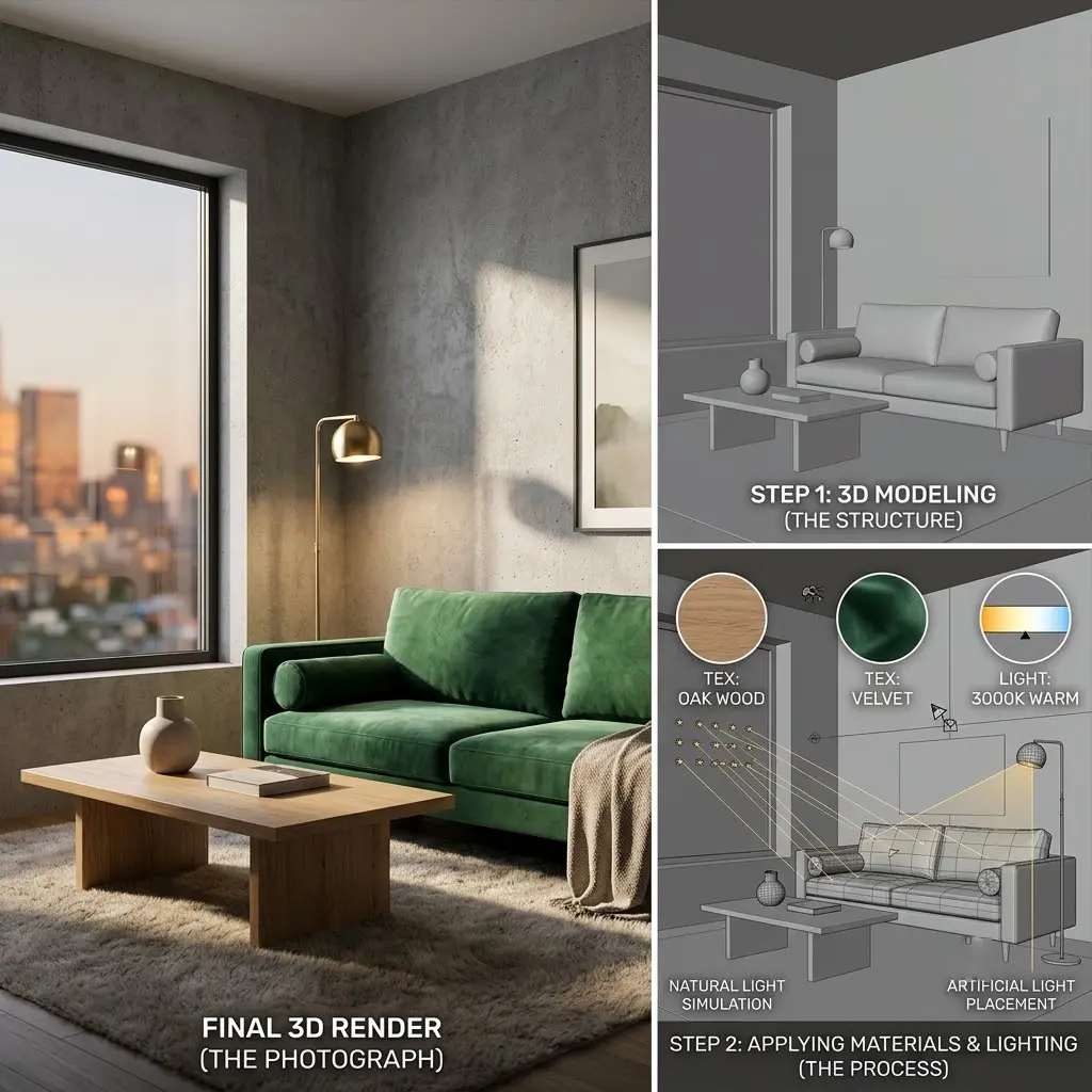 3D interior rendering
